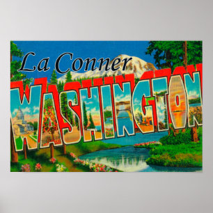 Póster La Conner, Washington - Grandes Escenas de letras