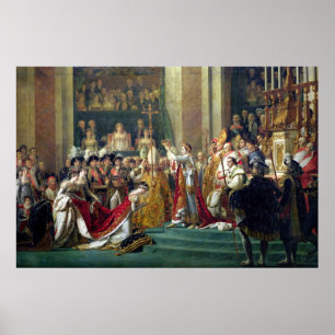 Póster La consagración y Josephine de Napoleon