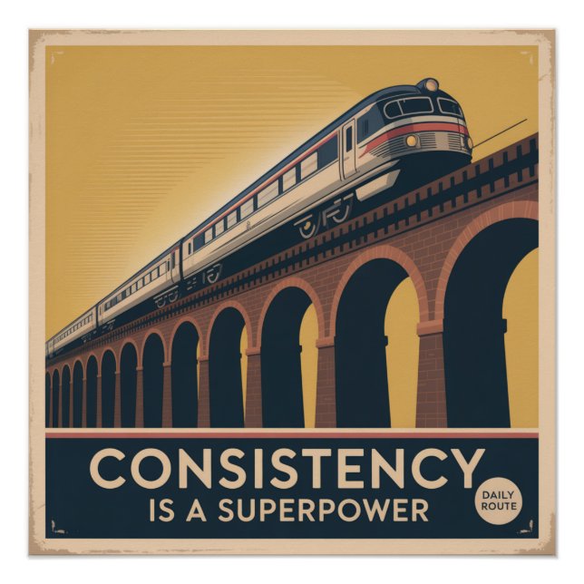 Póster La consistencia es un superpoder (Anverso)