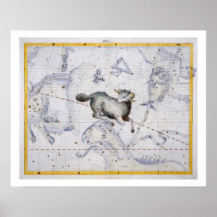 Póster La constelación de aries, platea 4 del 'atlas