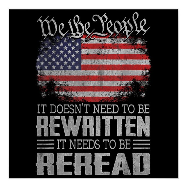 Póster La Constitución de la Bandera de Estados Unidos ne (Anverso)