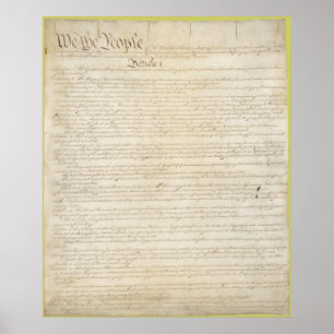 Póster La Constitución de los Estados Unidos de América