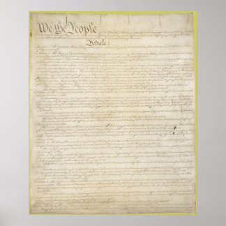 Póster La Constitución de los Estados Unidos de América