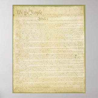 Póster La Constitución de los Estados Unidos de América