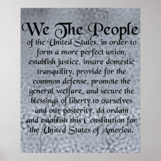 Póster La Constitución de los Estados Unidos de América