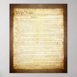 Póster La Constitución de los Estados Unidos Nosotros, el