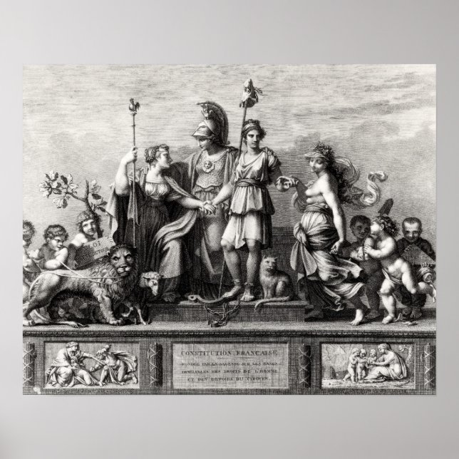 Póster La Constitución francesa (Frente)