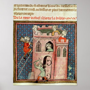 Póster La construcción de la Torre de Babel