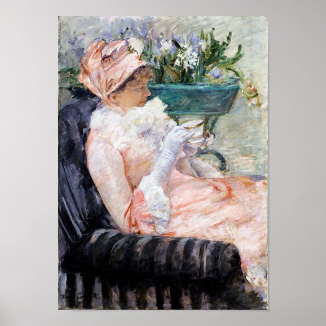 Póster La Copa del Té, Mary Cassatt (Frente)