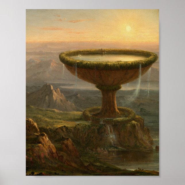 Póster La Copa del Titán (1833) - Thomas Cole (Frente)