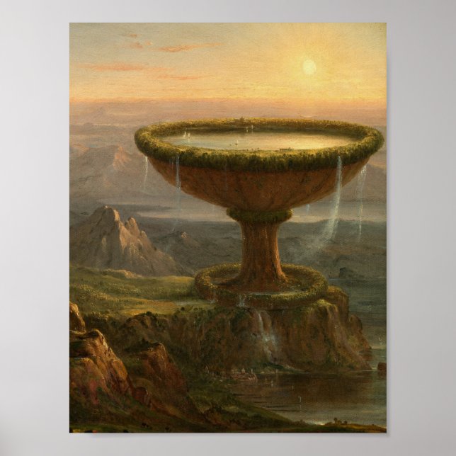 Póster La Copa del Titán (1833) - Thomas Cole  (Frente)