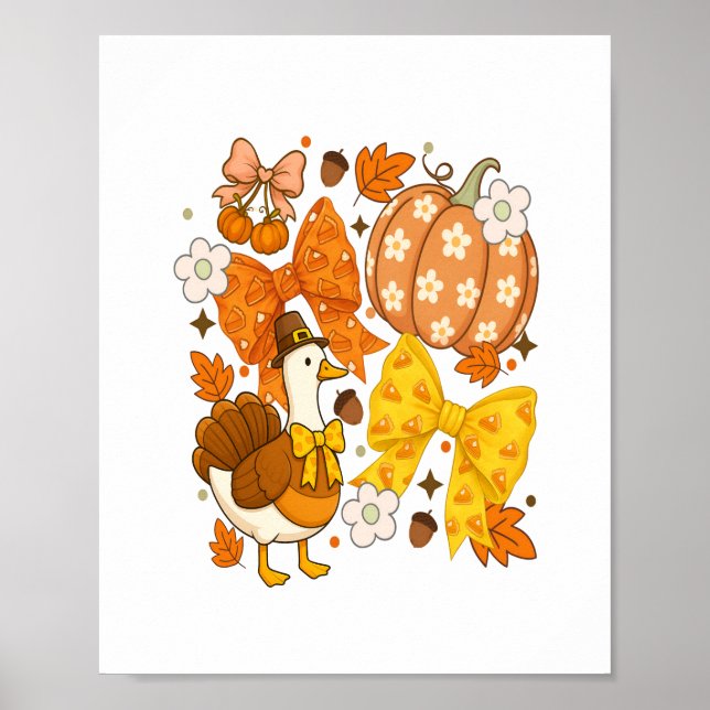 Póster La coqueta de Acción de Gracias turca (Frente)