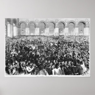 Póster La "Corbeille" en la intersección de París, 1873