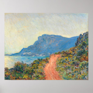 Póster La Corniche cerca de Mónaco (1884) por Claude Mone