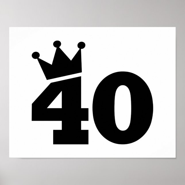 Póster La corona cumple 40 años (Frente)