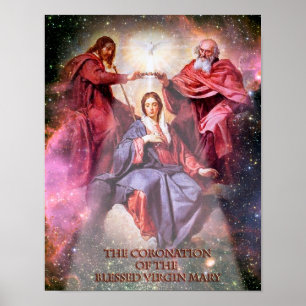 Póster La coronación de la bendita Virgen María.