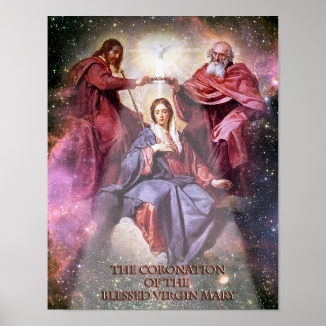 Póster La coronación de la bendita Virgen María. (Frente)