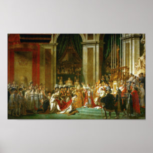 Póster La coronación de Napoleón, Jacques-Louis David