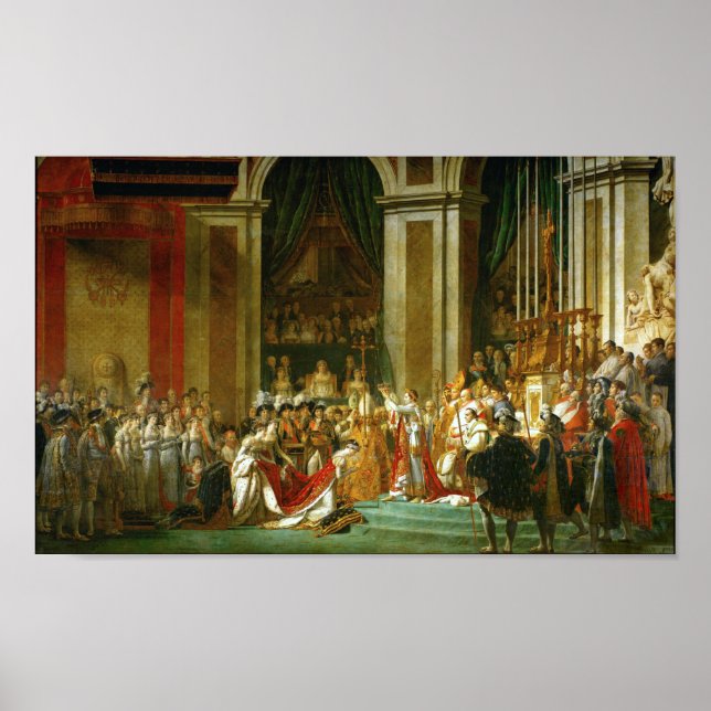 Póster La coronación de Napoleón, Jacques-Louis David (Frente)