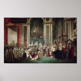 Póster La coronación de Napoleón y Josefina