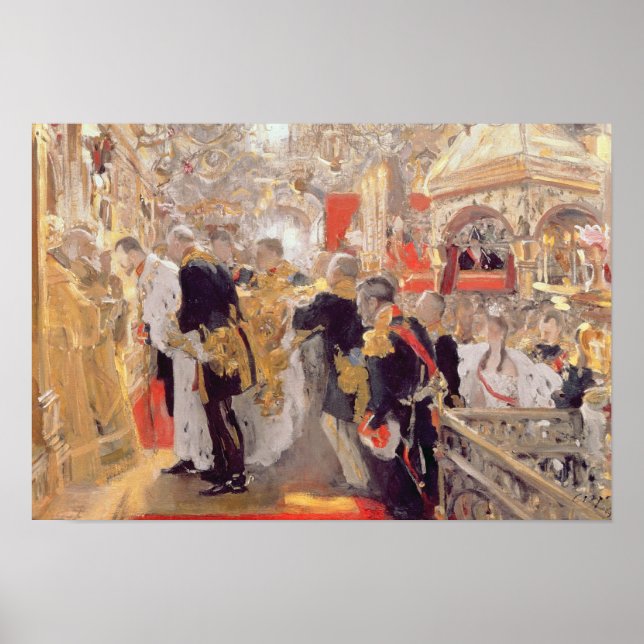 Póster La coronación del emperador Nicolás II (Frente)