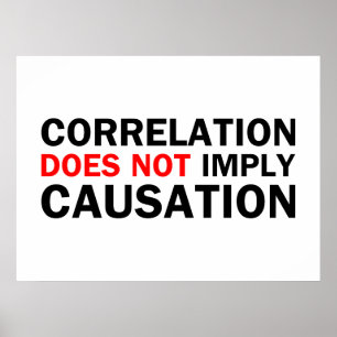 Póster La Correlación No Implica Causalidad