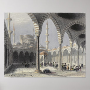 Póster La corte de la mezquita del sultán Achmet,