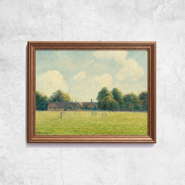 Póster La Corte de Pissarro Hampton (Pissarro Hampton Court Famous Old Art Poster
)