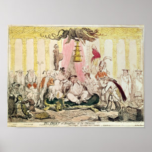 Póster La corte en Brighton un chino del la, 1816