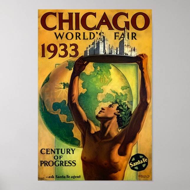 Póster La cosecha de la Feria Mundial de Chicago de 1933 (Frente)