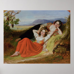 Póster La cosecha de uva