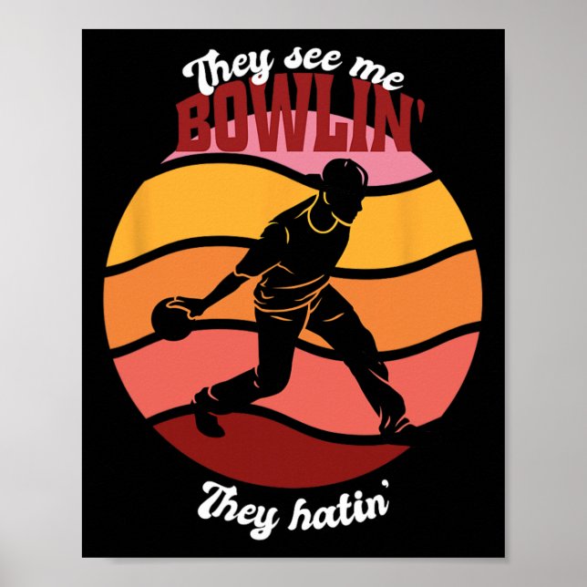 Póster La cosecha del Fiesta del Bowling es divertida (Frente)