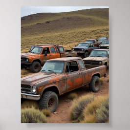 Póster La cosecha vintage como líder de la carrera