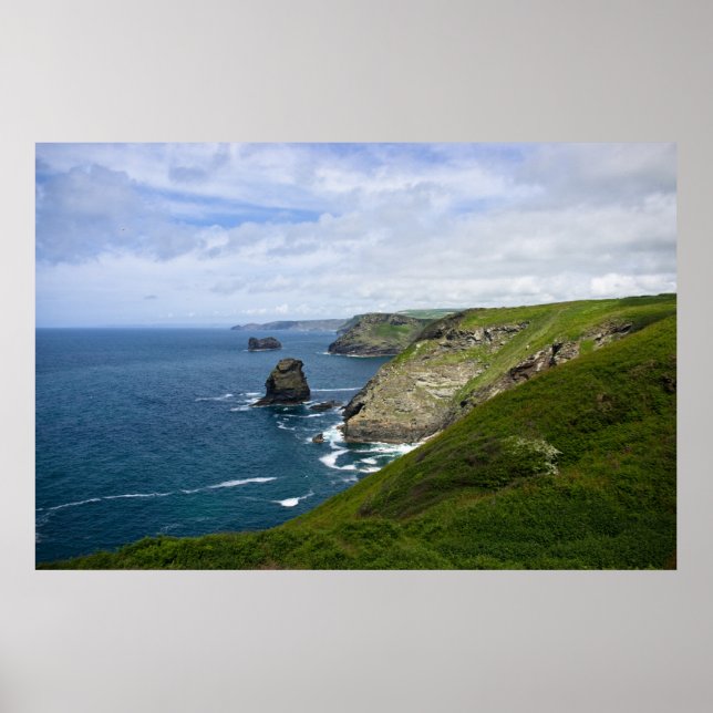 Póster La costa de Cornualles (Frente)