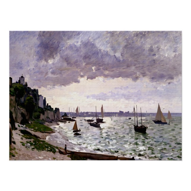 Póster La costa de Sainte-Adresse (Anverso)