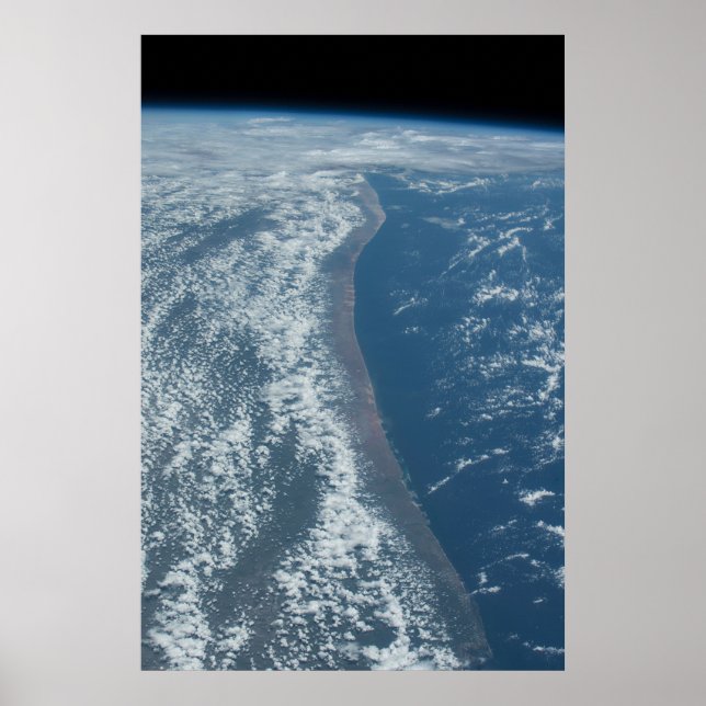 Póster La Costa Del Océano Índico De Kenia Y Somalia. (Frente)