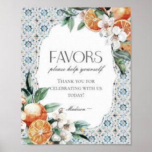 Póster La costa italiana de la Toscana Tile favorece el R