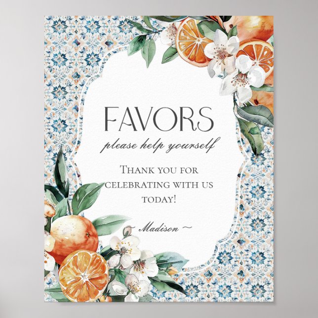 Póster La costa italiana de la Toscana Tile favorece el R (Frente)