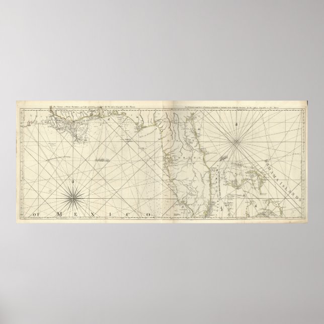 Póster La costa oeste de Florida y Luisiana. [1775] (Frente)