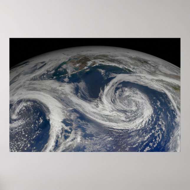 Póster La Costa Sur De Alaska Y El Golfo De Alaska. (Frente)