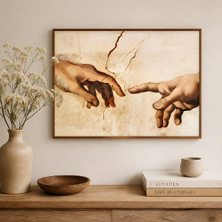 Póster La creación de Adán