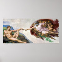 La creación de Adán de Miguel Ángel Buonarroti