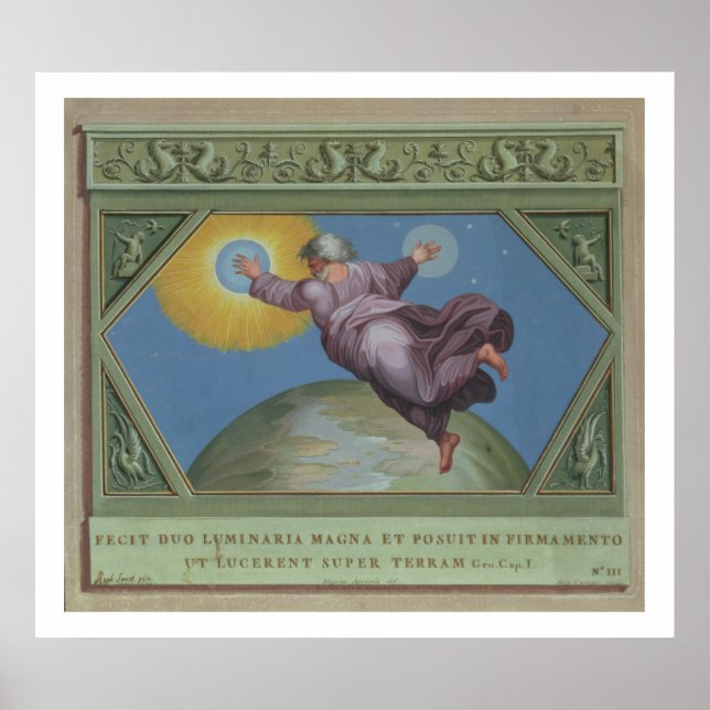 Póster La creación de la luz, el ilustracion de la rapha (Frente)