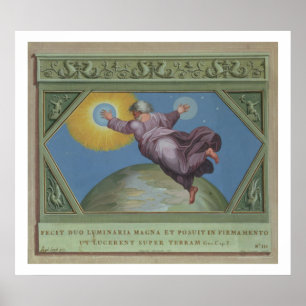 Póster La creación de la luz, ilustracion del Rapha