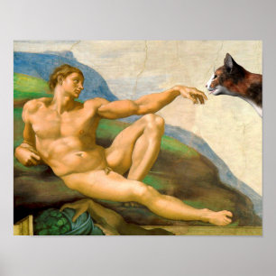 Póster La Creación De La Parodia De Adam
