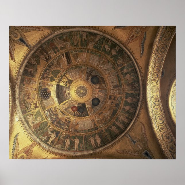 Póster La creación del mundo, desde la cúpula del Génesis (Frente)