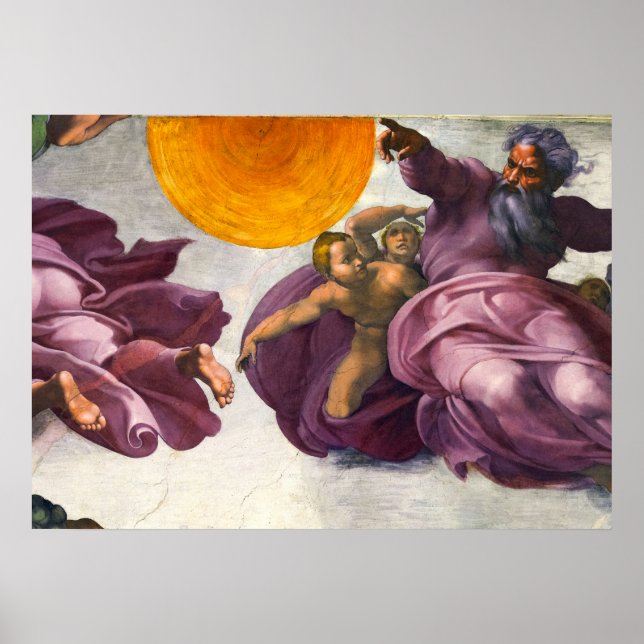 Póster La creación del Sol, la Luna y las Plantas (Frente)