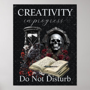 Póster La creatividad en progreso no altera al oscuro aut