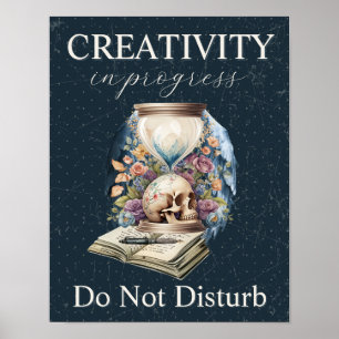Póster La creatividad en progreso no altera el regalo del