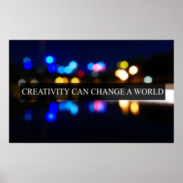 Póster La creatividad puede cambiar un mundo (Frente)